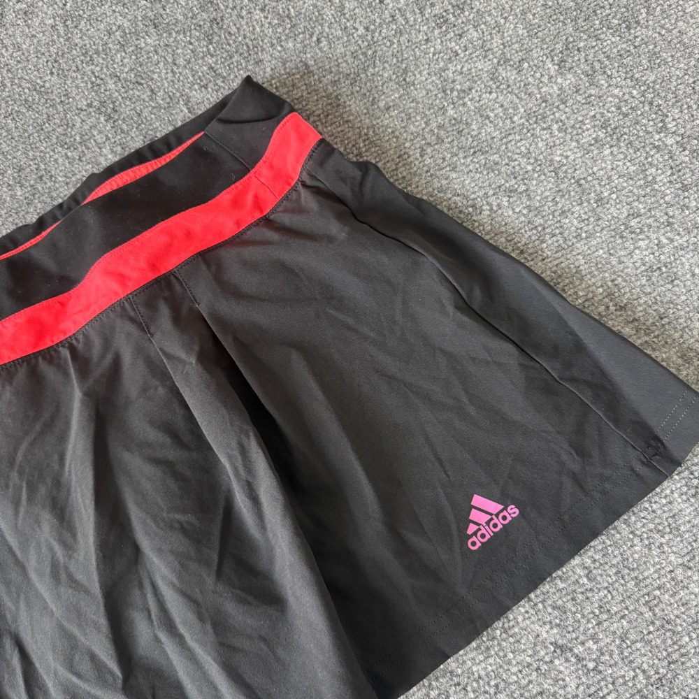 Adidas Climalite Athletic Pleated Skort Moisture Wicking Women Large Black Pink